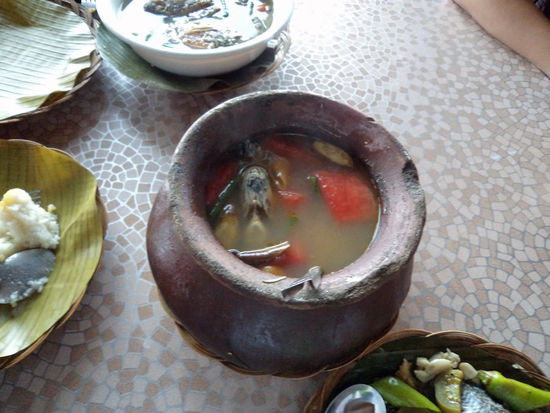 Natürlich gab es auch Fischsuppe ...