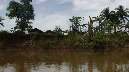 Anfangs noch ganz flott, da ohne Schlingpflanzen im Wasser ...