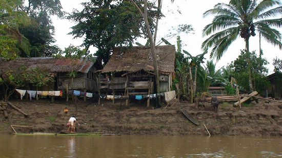 Zwei Siedlungen von Bunawan aus liegen an diesem Nebenfluss des Agusan River