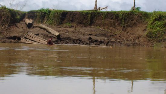 Bei starkem Regen gibt es Fluten mit Erdrutschen.