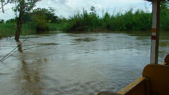 Da durch? Die Herausforderung für die zwei Bootsleute beginnt ...