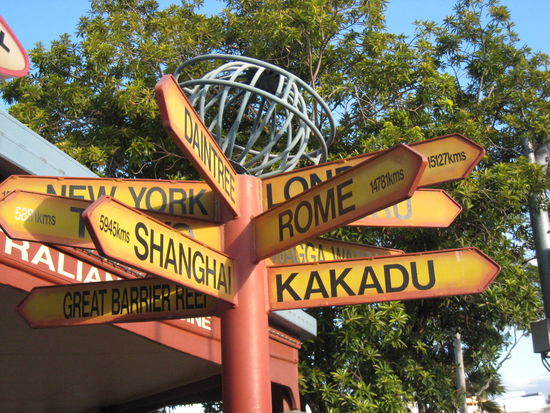 Wegweiser (wohin soll es gehen?)
Zum Great Barrier Reef