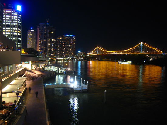 Brisbane River, Promenade und Story Bridge
