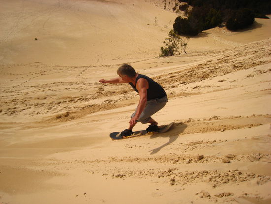 Sandboarding! Einmal was anderes als nur am Schnee!