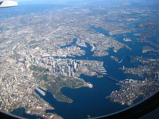 Sydney beim Landeanflug