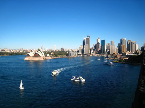 Oper, Sydney Corve, Circular Quay und Skyline