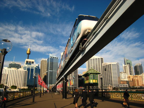 Pymont Bridge und Monorail