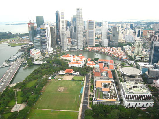 Blick vom Stamford Richtung Boat Quay