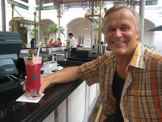 Singapore Sling an Raffles Long Bar