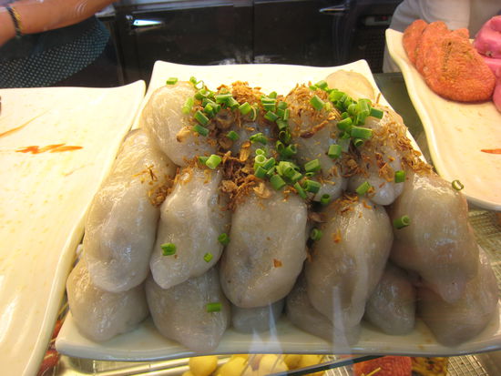 Chinesische Spezialitaet (Dumpligs) in Chinatown