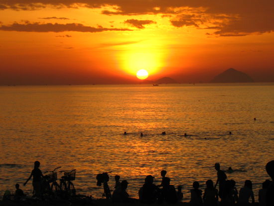 Sonnenaufgang in Nha Trang (kurz nach 6 Uhr)