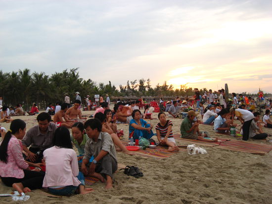 Strandleben in Hoi An
