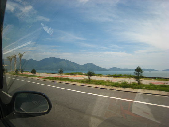 Bucht von Da Nang und Blick zum Wolkenpass