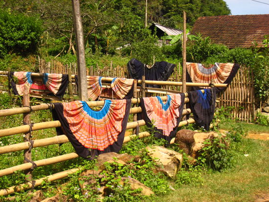 Kleidung auf dem "Trockner"