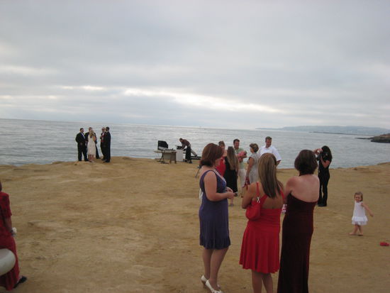 Wedding cermony ... am Abend auf den Sunset Cliffs! (der erwartete "Sunset" blieb aber leider aus!