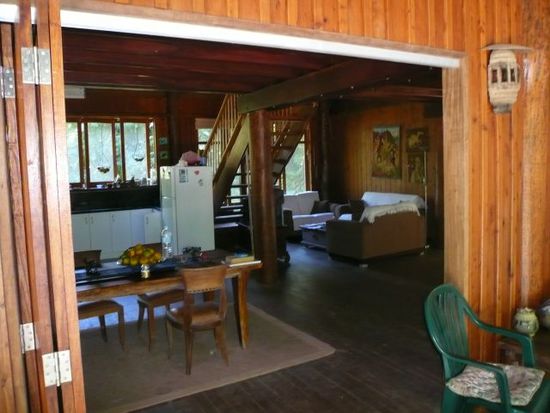Blick von der Veranda in den Wohnraum