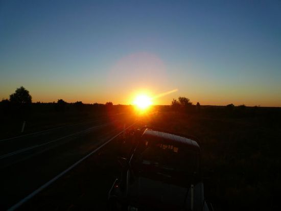 Mal wieder einen schöner Sonnenuntergang in Australien, achtung jetzt wird es schlagartig sch...kalt