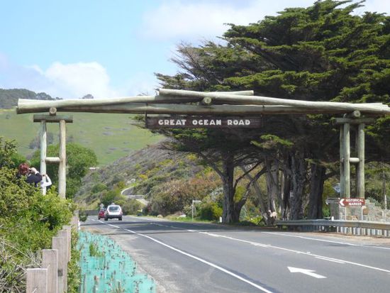 Der Beginn der Great Ocean Road
