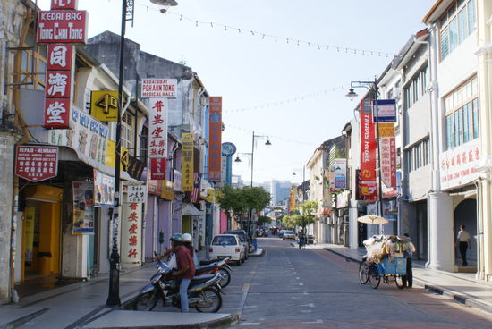 Ruhige Nebengasse in Chinatown