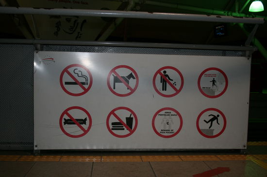 Ja so viel zu den Vorschrifften in Kuala Lumpur