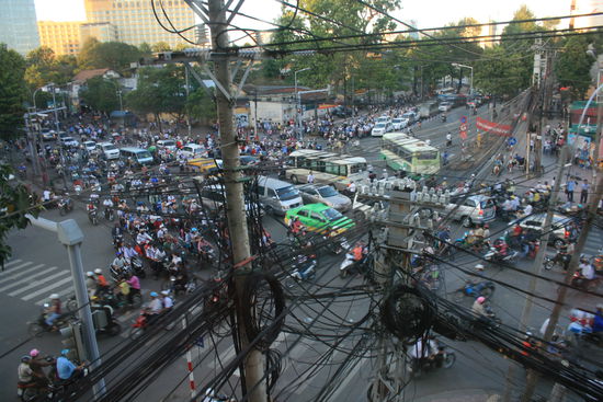 So stellt man sich die Strassen in Saigon vor....