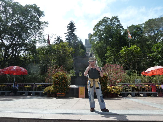 Es war ein traumhafter Tag am groessten Budda der Welt..