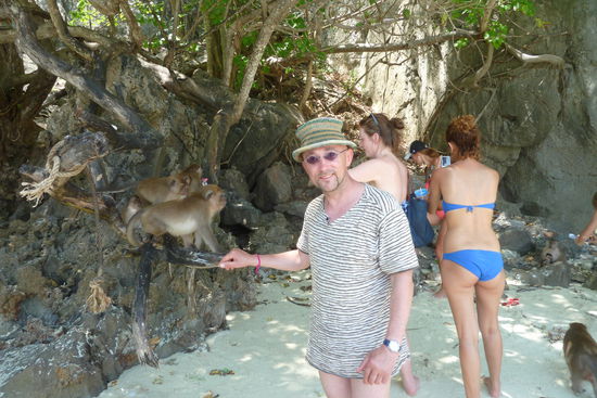 teilweise waren die Affen ganz schoen agressiv...