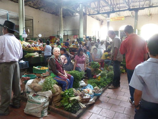 Der Markt in San Gil wo es lecker Hugo Naturales gibt ...ich werd sie vermissen!