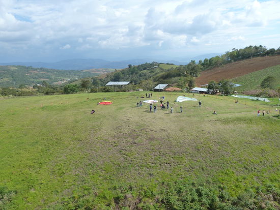 der Start und Landeplatz von oben...