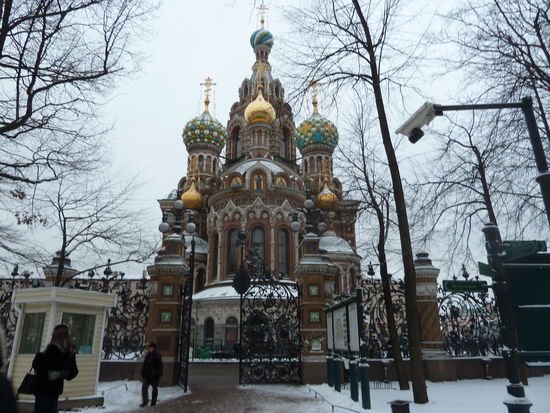Die sagenumwogene Kirche der Auferstehung,Alexej und Robert waren auch drin sie waren begeistert..