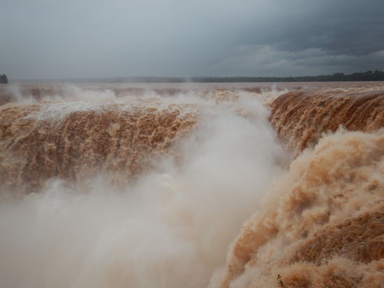 …ist schwer im Bild zu erfassen, diese Mengen Wasser