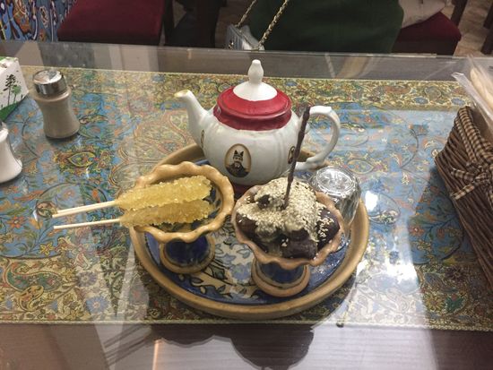 So etwas bekommt man, wenn man einen Tee bestellt ...