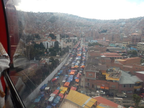 Foto aus dem Teleferico,hätten mal die Scheiben putzen können 