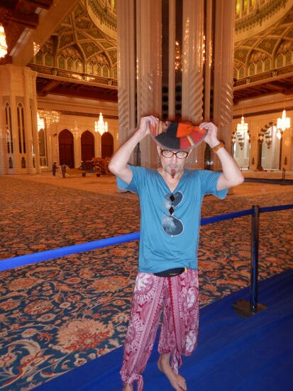 zu schnell abgedrückt  Moschee von Innen ...