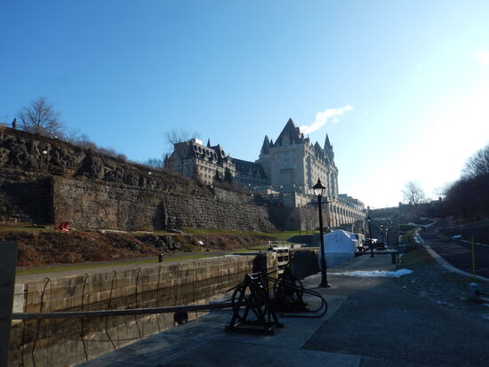 So was bekommt man nur bei traumhaften Sonnenschein  (Fairmont Chateau Hotel)