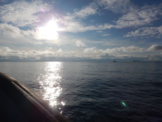 Blick aufs Meer in Richtung America 