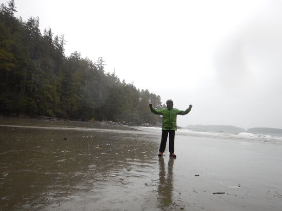 Die Winter Sturm Wellen waren gnädig 