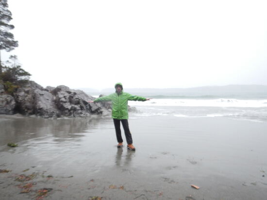 Das erste mal nass bis auf die Knochen...