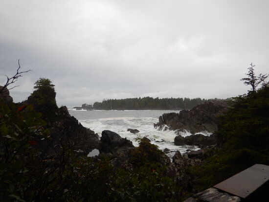 Blick von den Hot Springs in Tofino