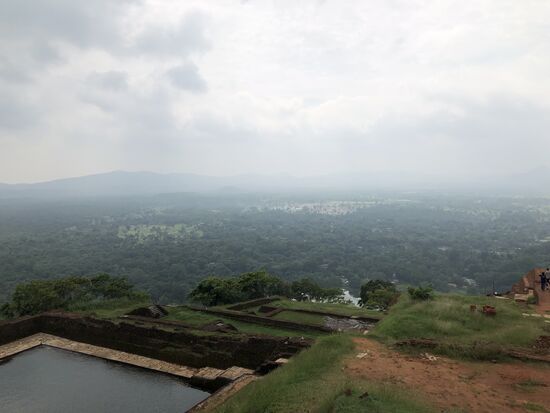 Bisschen diesig noch aber trotzdem ein super schöner Ausblick