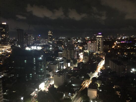 Blick von der Rooftop bar in Colombo �