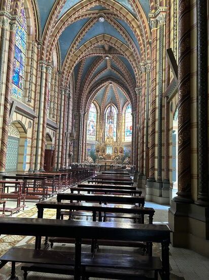 Die Kirche von Innen übrigens die erste Kirche am Ende der Welt.