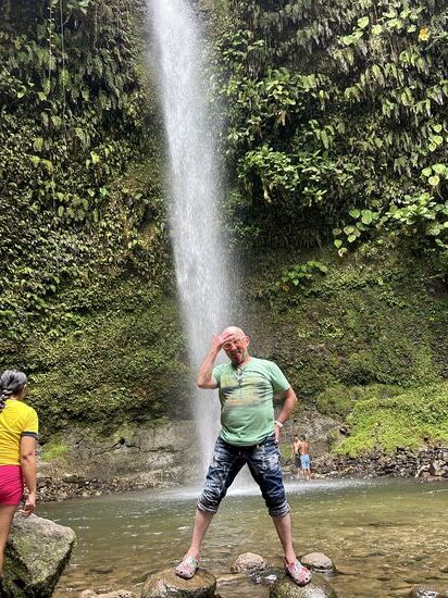 Fotosession am Wasserfall �