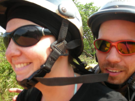 Denise durfte auch mal fahren!