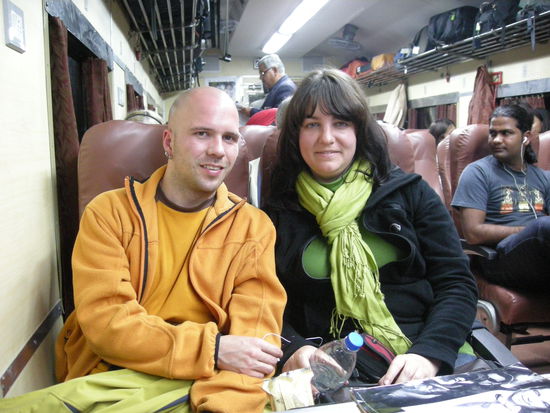 AC Chair Car im Taj Express