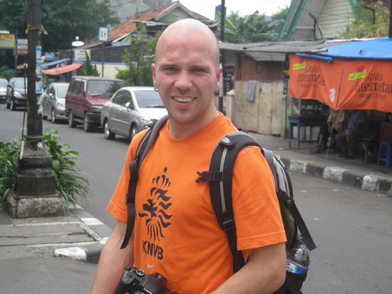 Alex auf der Jalan Jaksa