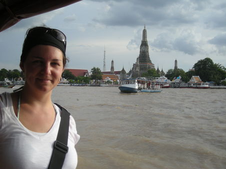 mit dem Boot zurueck nach Banglamphu