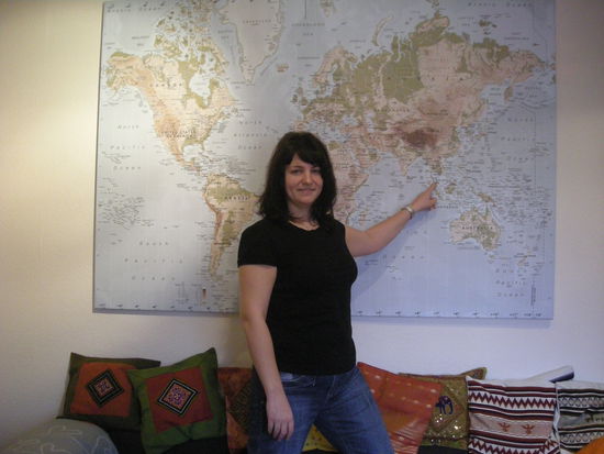 Die Kissenreihenfolge - von links nach rechts: Vietnam ~ Indien ~ Thailand ~ Indien ~ Peru