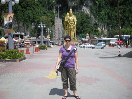 die Batu Caves
kann man sehen, wie heiss es ist...?!