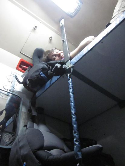 Denise im upper berth